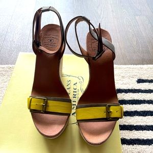 Never worn, size 9.5 - Lucky Brand Silvia wedge sandals